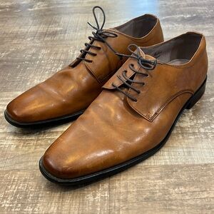 Banana Republic Men's Oxford Leather Dress Shoes | Size 10.5 | Cognac